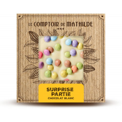 Tablette Surprise partie - Chocolat blanc