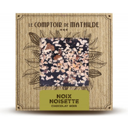 Tablette Noix / Noisettes - Chocolat noir