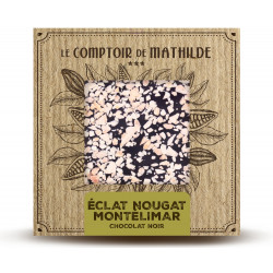 Tablette Éclat de nougat de Montélimar - Chocolat noir