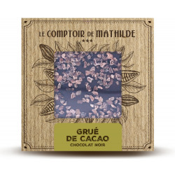 Tablette Grué de cacao - Chocolat noir