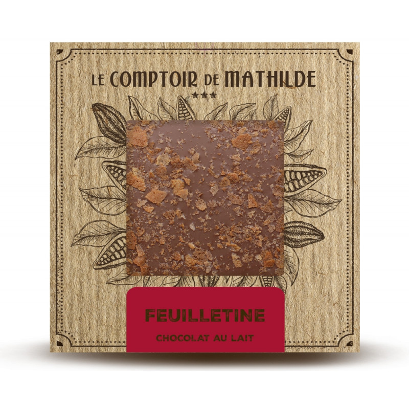 Barre de Chocolat Noir & Feuilletine