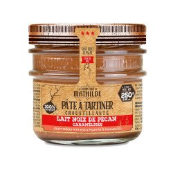 Lait noix de pécan caramélisée Pâte à tartiner croustillante 250g