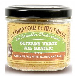 Olivade Verte Ail Basilic Tartinable 90g