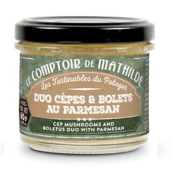 Duo Cèpes & Bolets au parmesan Tartinable 90g