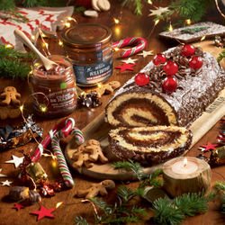 Chocolat Noir Épices d'Hiver & Orange - Collection Noël - Pâte à Tartiner