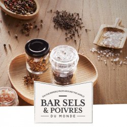 Coffret Bar à Sels et Poivres du Monde x7