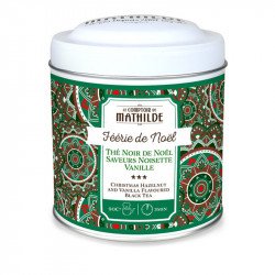 Thé Noir de Noël Noisette et Vanille - 100g Boite Métal