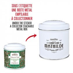 Thé Noir de Noël Noisette et Vanille - 100g Boite Métal