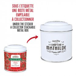 Thé Vert de Noël Orange Cannelle - 100g Boite Métal