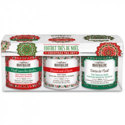 Coffret Thés de Noël 3x25g Boîte métal