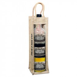 Trio empilable "Truffe" moulin sel rose vinaigre huile d'olive 300g 25cl