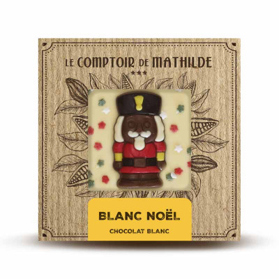 tablette chocolat blanc Noël