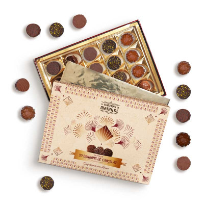 Boîte cadeau Petit-Déjeuner Palets Chocolat Confiture - Livraison